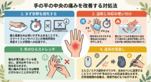 手の平い 痛い 真ん中 の原因を徹底解説 手のひら中央がズキズキする 引きつれる しびれる症状の正体と正しい対処法完全ガイド 4