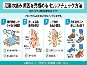足裏 痛い 原因を徹底解説 歩くと痛む足の裏の主な病気とセルフチェック法 今すぐできる対処法と受診の目安まで完全ガイド 3