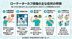 ローテーターカフ 損傷 症状を徹底解説 肩の痛みや腕が上がらない原因を見分けるセルフチェックと五十肩との違い 3