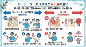 ローテーターカフ 損傷 症状を徹底解説 肩の痛みや腕が上がらない原因を見分けるセルフチェックと五十肩との違い 4